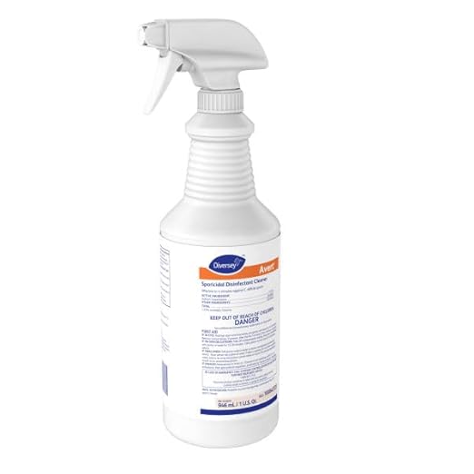 Diversey Avert Sporicidal Disinfectant Cleaner, 32 Oz Spray Bottle, 12/carton