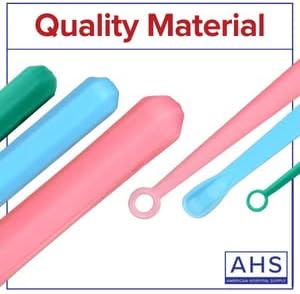 American Hospital Supply Ear Curettes | Ear Pick Wax Removal Tool Cleaner | Individually Wrapped Plastic Ear Cleaner Tool for Teens Adult (4 MM - Spoon Tip) White