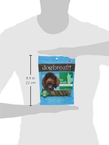 Herbsmith Dog Breath - Dental Chews for Small Dogs – Small Dog Breath Treats - Fresh Breath Dog Treats - Dog Dental Hygiene 6.27 oz