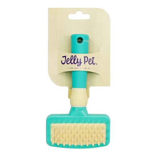 Jelly Pet Deshedding Dog Bath Brush Scrubber for Short Haired Dogs, Dog Deshedding Brush Tool, Bath Brush for Puppy, Pet Shower Scrubber, Shower Supplies, Pet Wash Brush, Puppy Grooming Essential