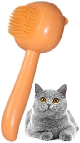 Soft Dog Bath Brush with Shampoo Dispenser, Hair Brush for Bathing and Shedding, Deep Cleaning Dog Bath Scrubber Supplies for Short Long Haired Dogs and Cats