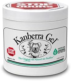 Kanberra Gel 6oz - All-Natural Odor Eliminator & Air Freshener for Home, Car, RV, Boat, Gym Bag | Eco-Friendly, Long-Lasting Tea Tree Oil Formula, Safe for Pets and Family.