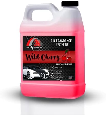 3E Wild Cherry Air Freshener, Deodorizer, and Odor Eliminator, Ready-to-use Fragrance, All Natural (Great for Cars, RV's, Trucks,Home, Office, & More) (64 fl oz) HALF GALLON, Made in the USA