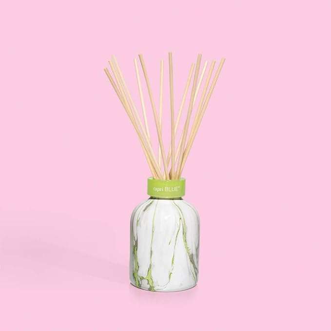 Capri Blue Reed Diffuser Set - Includes Modern Marble Oil Diffuser, Diffuser Sticks & Aroma Diffuser Oil - Air Freshener - Diffusers for Home Decor - Honeydew Crush Diffuser Scents (5.7 fl oz)