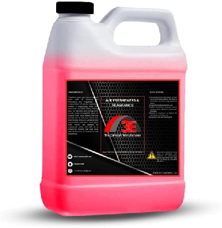 3E Wild Cherry Air Freshener, Deodorizer, and Odor Eliminator, Ready-to-use Fragrance, All Natural (Great for Cars, RV's, Trucks,Home, Office, & More) (64 fl oz) HALF GALLON, Made in the USA