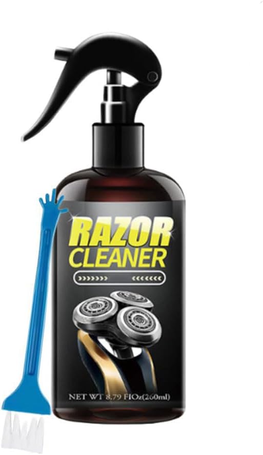 RazorCleaner,TrimmerCleaningSpray,withBrush,ElectricShaverCleaner,CleansBlades,EliminatesCutHair,2025NewElectricShaverCleaningSolution,withOdorEliminationRustPreventionPerformance