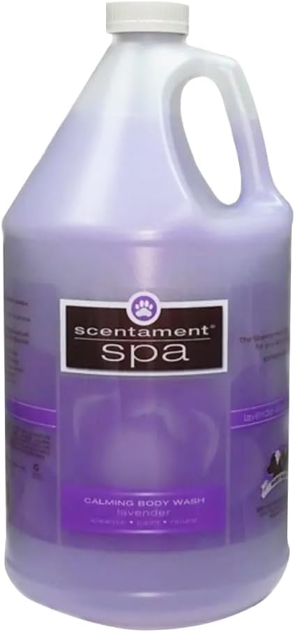 Best Shot Scentament Spa Calming Conditioner, Skin Care Product for Any Dog and Cat, Hypoallergenic Puppy Supplies, Lavender Aloe, 1 Gallon