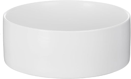 8'' Ceramic Dog Bowl - 70Oz Classic Dogs Food & Water Bowl for Medium and Large Breeds, Heavy-Duty Non-Slip Dog Dish, Food Grade Stoneware Pet Bowl, Dishwasher & Microwave Safe, White