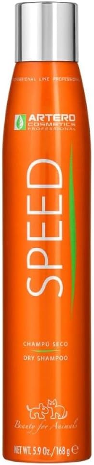 Artero Speed Dry Shampoo 5.9 Oz - Quick and Effective No-Rinse Pet Cleanser