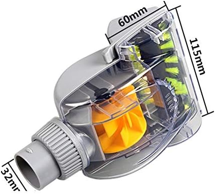 1-1/4-Inch 32mm Air Driven Pet Upholstery Turbo Brush Vacuums Nozzle Tool with Pet Attachment Swivel Head