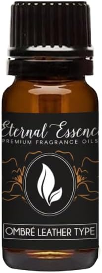 Eternal Essence Oils Leather Ombré 10ml Fragrance Oil – Black Leather, Cardamom, Amber Resin & Smoked Tobacco – Deep, Spiced, Floral-Leather Scent for Men