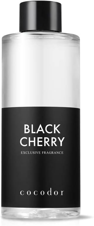 Cocod'or COCODOR Reed Diffuser Oil Refill/Black Cherry /6.7oz / 1 Pack/Aromatherapy, Home Fragrance, Scented Oils, Oils for Reed Diffuser, Bathroom Home Decor