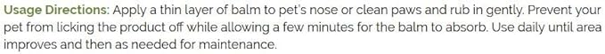 Nose & Paw Balm for Dogs & Cats - Dog Nose Balm, Natural Moisturizer for Crusty & Chapped Noses, Dry Pads - Safe, Unscented, Lickable, Organic Healing Ointment, 2 oz Jar treatment for dogs