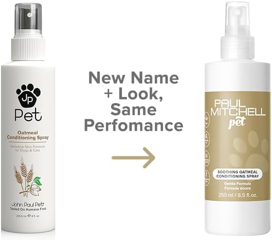 Paul Mitchell Pet Soothing Oatmeal Conditioning Spray, Gentle Formula, Grooming Spray for Dogs, 8.5 fl. oz