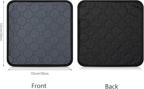 Guinea Pig Cage Liners, 5 Pack 12'' X 12'' Washable Guinea Pig Pee Pads, Non Slip Reusable Super Absorbent Guinea Pig Training Mat Bedding Fleece for Small Animals Hamster Rabbit Chinchilla Rat