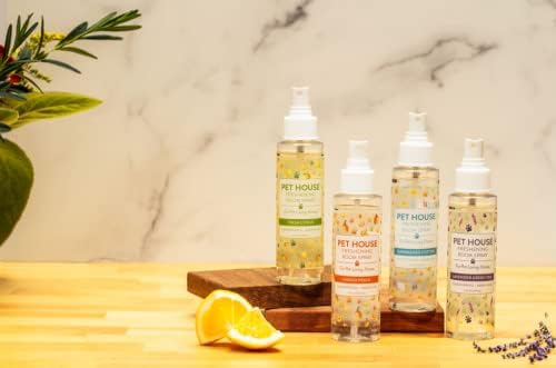 One Fur All Room Spray for Pet Odor, 4 OZ Concentrated Pet Friendly Air Freshener, Fresh Citrus Pack of 2