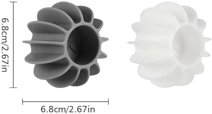 6Pcs Laundry Balls, Silicone Pet Hair Remover for Laundry, Reusable Lint and Hair Catcher for Washing Machines, Cat Dog Fur Remover Balls for Clothes