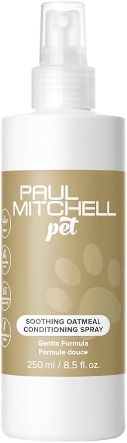 Paul Mitchell Pet Soothing Oatmeal Conditioning Spray, Gentle Formula, Grooming Spray for Dogs, 8.5 fl. oz