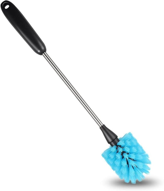 Water Bottle Brush, 15-inch Long, Bottle Brush Cleaner, Bottle Scrubber, Kitchen Scrub Brush Suitable for Water Bottles, Cups, Glasses, Baby Bottles, Wine Glasses, Blue
