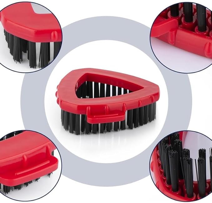 4 Pack Spin mop Replacement Head, Spin mop Scrub Brush,Microfiber Mop Refills, Easy to Replace,for Bathroom,Kitchen,Tub and Tile,Easy Cleaning,Suitable for Ocedar RinseClean 2-Tank System Spin Mop (A)