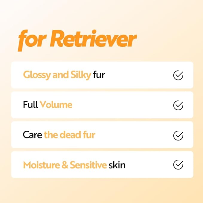 HYPONIC Shampoo for Retriever - Hypoallergenic Breed-Specific Shampoo for Retriever for Soft Volume, deep Cleansing, and Silky Coat (50.72oz)