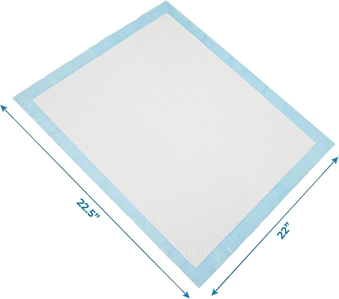 Best Pet Supplies Puppy Pads - Disposable, Dog Training Potty, Super Absorbent Baby Blue Puppy Pee Pads for Dogs (100 Count)