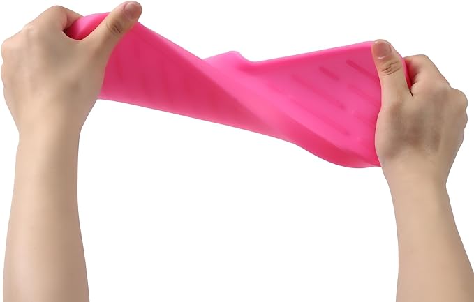 Silicone Bathroom Soap Dishes with Drain Spout-Bathroom and Kitchen Sink Organizer,Sponge Holder,Dish Soap Tray,Perfect for Dispenser,Scrubber,Bottle,Cup on Sink or Counter-Rose 12"×4"