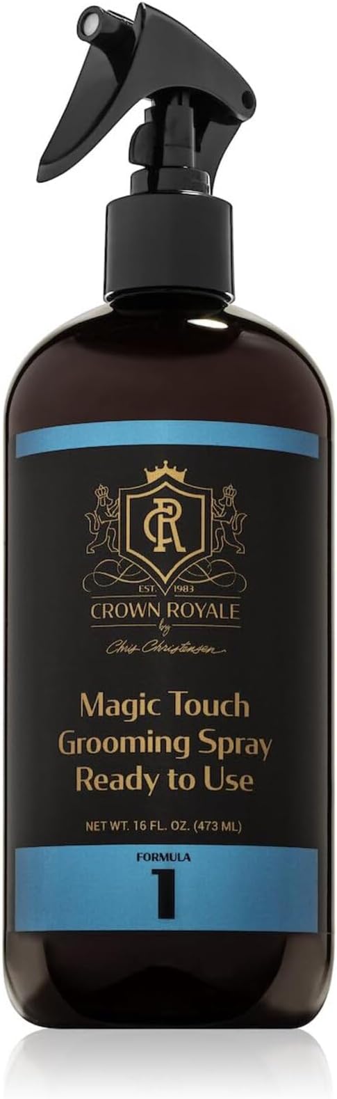 Crown Royale Magic Touch Formula 1 Pet Grooming Spray Ready-to-Use, No Heavy Build-Up, Finishing Spray, Prevents Coat Matting, Formulated with Conditioners, Made in USA, 16 oz