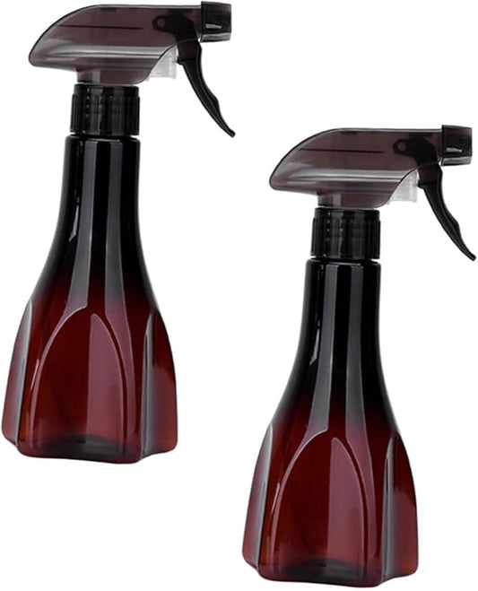 Angoily 2pcs Adjustable Hairdressing Sprayer Portable Water Spray Bottle for Gardening Cleaning Hairstyling Trigger Mist Sprayer in Random Colors