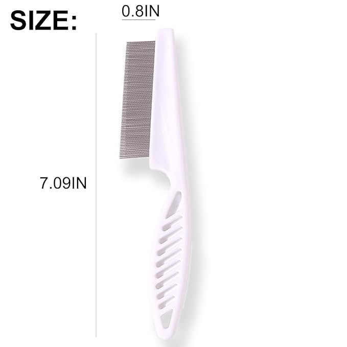 Flea Comb for Dogs, Dog Face Comb Brush, Grooming Tool for Pets Dogs and Cats, Pet Hair Brush Fine Tooth Tear Stain Remover, Multifunctional Pet Hair Grooming Comb Stainless Massage Comb