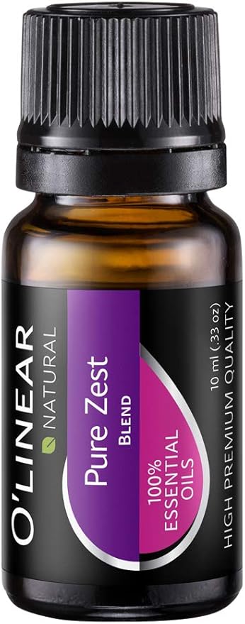 Pure Zest Love Essential Oil Blend 10ml - Romantic Aromatherapy Lust Oils with Ylang-Ylang, Jasmine, Vanilla, Lavender, Attraction Oil for Diffusers for Home, Massage Aroma Scents Drops 0.33 Fl Oz