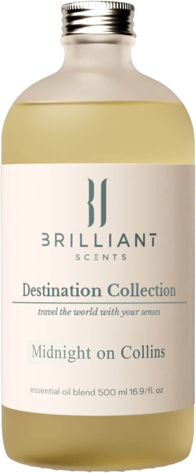Brilliant Scents Midnight on Collins Fragrance Oil 500ml Inspired by The Fontainebleau - Luxury Home & Business - Long Lasting, Plant-Based, Meets IFRA Standards, USA-Made - Clean Floral Scent