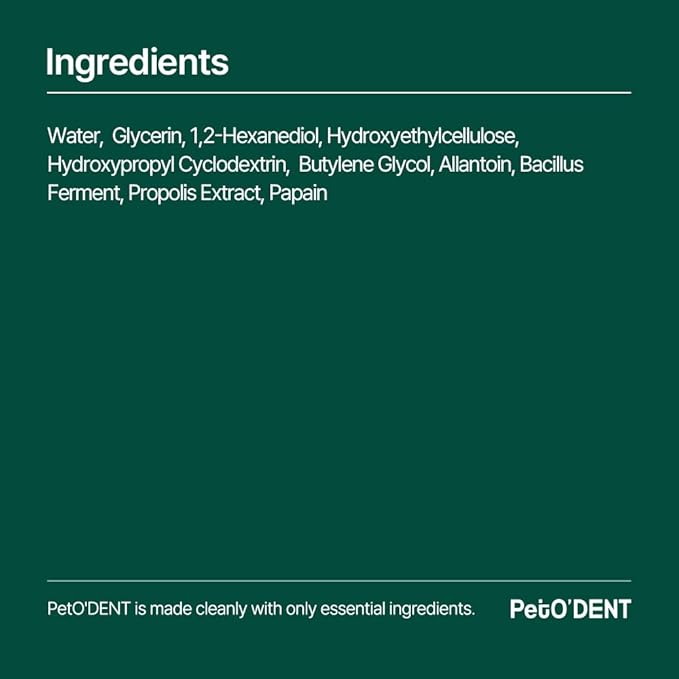 PetO’Dent Enzymatic Toothpaste for Dogs, Freshens Breath & Cleans Teeth, Reduces Plaque & Tartar, Safe for Puppies with No Artificial Ingredients, Oral Biome, Gum Care, 2.47 oz