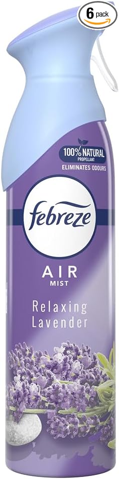 Febreze 300 ml Lavender Air Freshener Spray - Pack of 6