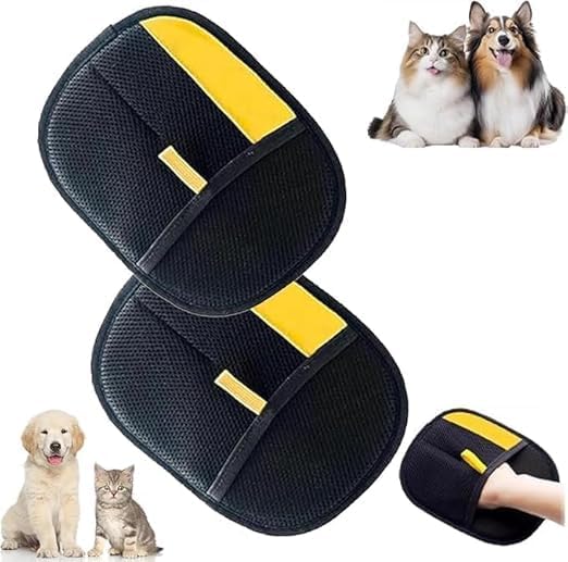 Pet Hair Removal Glove for Cats & Dogs,2025 New Upgrade Pet Hair Remover Electrostatic Gloves,Reusable Pet Hair Remover Glove