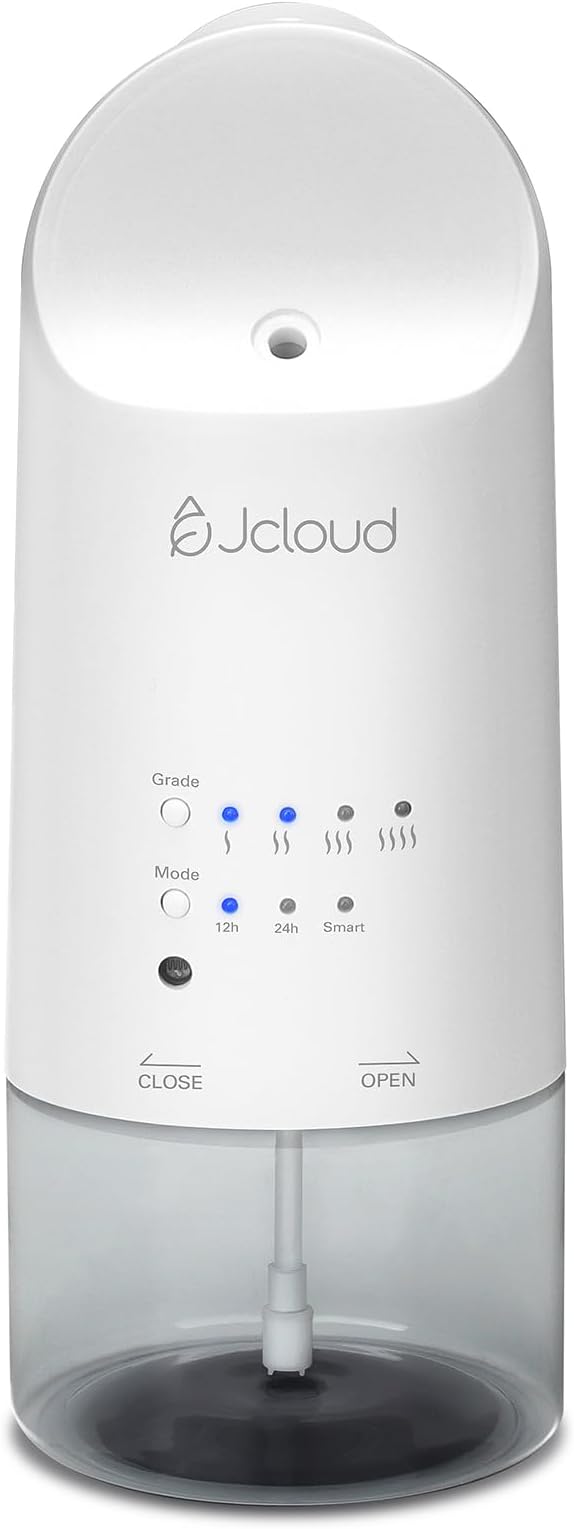 JCLOUD 2025 Plug in Diffuser for Essential Oils, Waterless Scent Diffuser Cover Up to 500 Sq. Ft. for Home, Office, Spa – Portable Smart Wall Diffuser 160ML, White