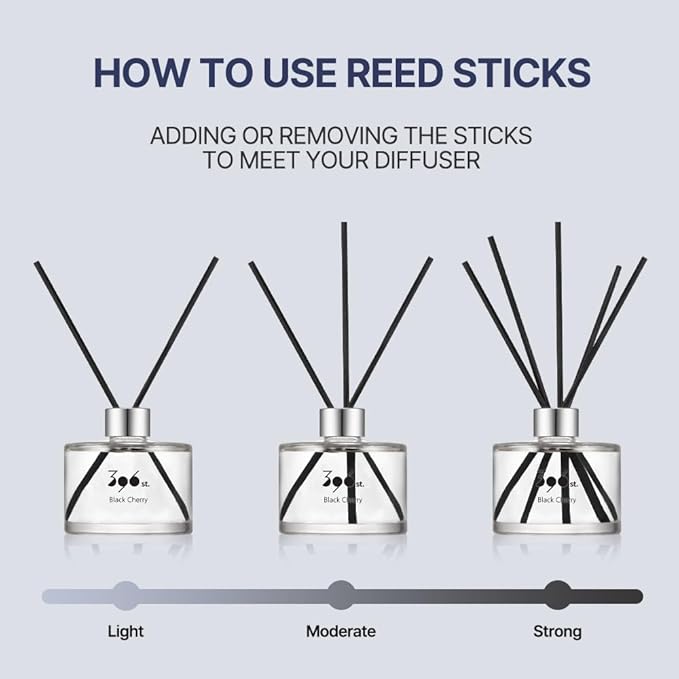 396 st. Reed Diffuser, Red Rose, 200ml(6.7oz) / Reed Diffuser Sets, Home Fragrance, Scented Oils, Home & Bathroom Décor