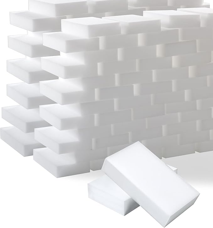 100-Pack 10x6x2cm Cleaning Sponge in Bulk Melamine Multi-Functional Sponges for Kitchen, Bathroom, Toilet