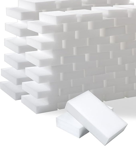 100-Pack 10x6x2cm Cleaning Sponge in Bulk Melamine Multi-Functional Sponges for Kitchen, Bathroom, Toilet