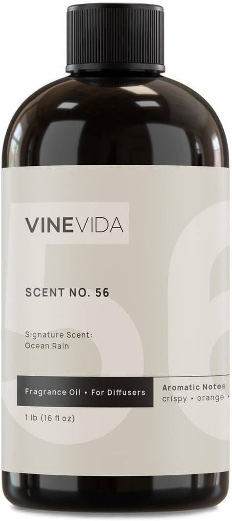 VINEVIDA [16 Fl Oz] Ocean Rain Fragrance Oil for Cold Air Diffusers, Essential Oils for Diffuser Oil Refill & Air Freshener Room Spray