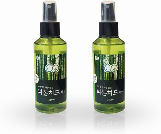 Phytoncide Care Natural Deodorizer Spray – 2-Pack (150ml Each) | 100% Hinoki Cypress Leaf Water | Chemical-Free Odor Eliminator | Air Freshener for Home, Fabric, Pets & Bathroom