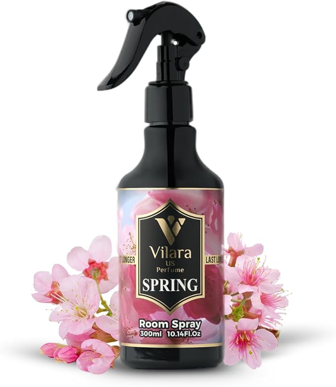 Room Spray Freshener - Long-Lasting Luxury Scents - Room and Linen Spray for Bedding, Sheets, Fabric, Furniture for Aromatherapy - 10.14 fl oz (Multipack 3:Spring,Rose,Jasmine)