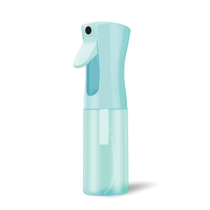 Continuous Mist Spray Bottle for Hair, Face & Plants (6.8oz/200ml) - Ultra Fine Travel-Size Water Mister for Salons, Cleaning, Pets & Skincare Leakproof Design