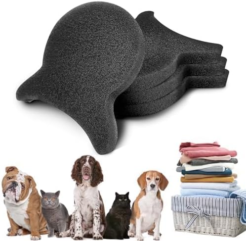4 Pieces Pet Hair Remover for Laundry, Reusable Dog Hair Remover for Laundry, Lint & Hair Catcher for Clothes, for Washing Machines, Dryers, Bedding and Clothing-H