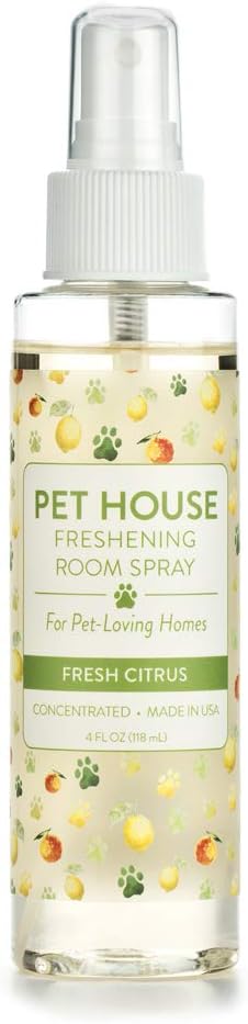 One Fur All Room Spray for Pet Odor, 4 OZ Concentrated Pet Friendly Air Freshener, Fresh Citrus, Pack of 1