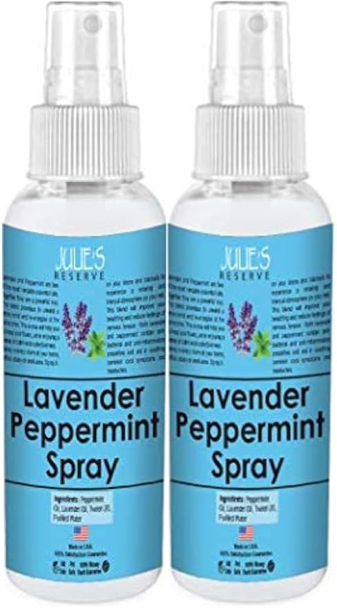 2 Pack Peppermint Lavender Room & Linen Spray (2-4 fl oz)