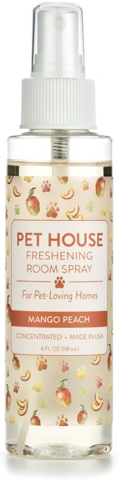 One Fur All Pet Air Freshener 4 OZ Concentrated Room Spray for Pet Odor, Mango Peach, Pack of 1