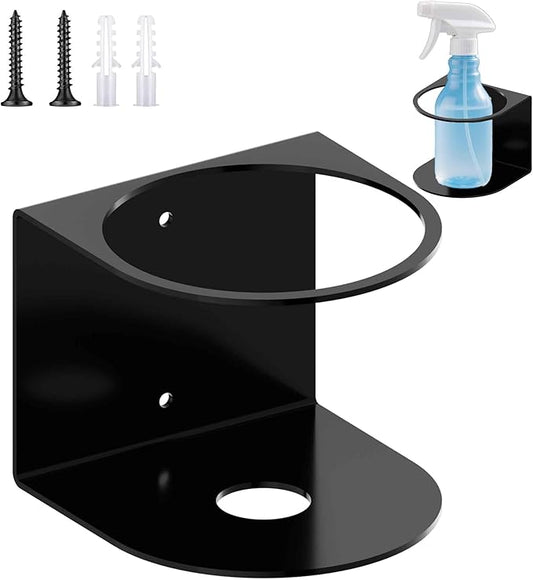 1 Pcs Spray Bottle Holder,Heavy-Duty Bottle Holder,Wall Mounted Cup Holder,Spray Bottle Rack for Garage,Kitchen and Bathroom Storage