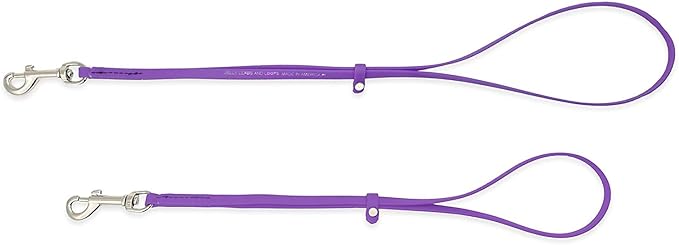 Jelly Pet Grooming Loop for Dogs, Fits Most Pet Grooming Tubs/Tables, Easy to Clean, Waterproof & Durable Noose Loop, Stronger Than Leather, Made in The USA (1/2'' x 24'', Purple)
