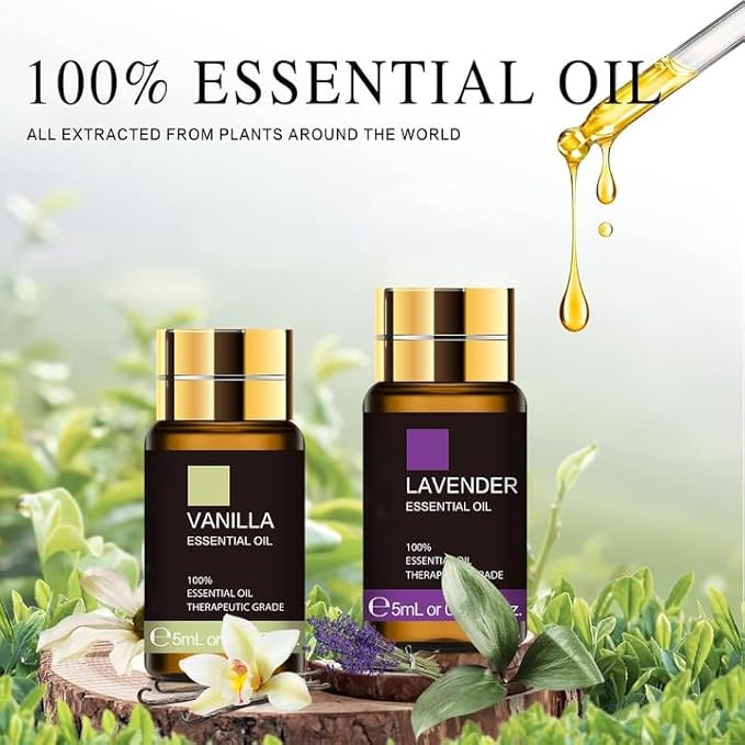 Essential Oil Set, 35PCS Premium Essential Oils Kit, 5ML Essential Oils Fragrance Oil Scent for DIY Candle and Soap Making